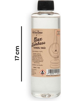 Retro Time Gaz Lambası/kandil Yağı - 250 Ml/asortı