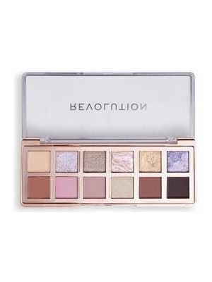 Revolution The Icon Enchanted Far Paleti Toz Formda Uzun Süre Kalıcı Yumuşak Nudes ve Altın Simler