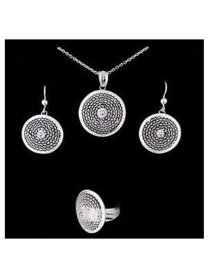 Kadın Midyat Telkari Üçlü Set