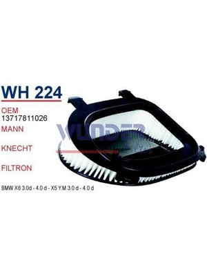 Wunder WH224 Hava Filtresi Bmw X3 F25 Bmw X5 E70 Bmw X6 E71 C36014 FN3825 MRMOEM-1082846