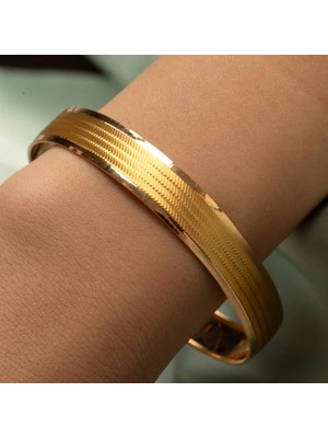 Rimagold 22 Ayar Trabzon Desenli Bilezik 20 mm