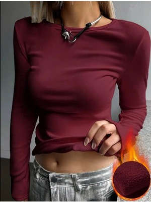 Içi Polarlı Slim Fit Uzun Kollu Body