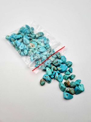 Gümüştel El Sanatları Turkuaz Kırık Doğal Taş - 20 gr Delikli