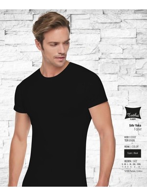 Tutku 0105 Erkek Sıfır Yaka Kısa Kollu Atlet 6 Adet