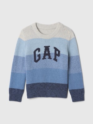 Gap Erkek Bebek Mavi babyGap CashSoft Logo Kazak