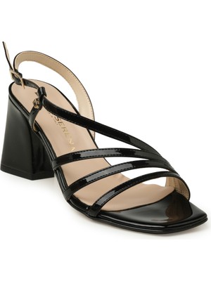 Donna Serena Kadın Sandalet 6F5203DP Donna Serena Black Patent