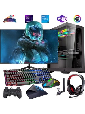 I5 12400F 16GB Ddr4 480SSD 12GB Arc B580 27" 165Hz Mon. Oyun Bilgisayarı (Gaming Set)