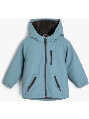 Koton Kapşonlu Yağmurluk Peluş Astarlı Cepli