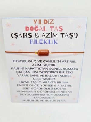 Yıldız Doğal Taş Bileklik ( Azim & Şans Taşı )