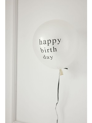 Doğum Günü Kutlama Balonu - Happy Birthday Şeffaf Balon