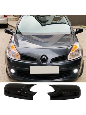 MKG Otomotiv Renault Clio Mk3 Batman Yarasa Ayna Kapağı Piona Black Abs 2006-2009