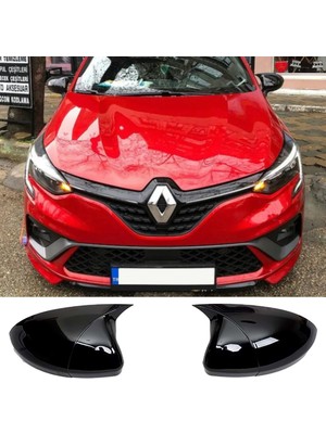 MKG Otomotiv Renault Clio 5 Batman Yarasa Ayna Kapağı Piona Black Abs 2019 ve Üzeri