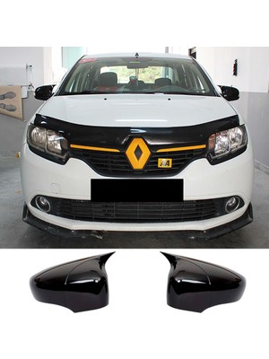 MKG Otomotiv Renault Symbol 3 Batman Yarasa Ayna Kapağı Piona Black Abs 2012 ve Üzeri