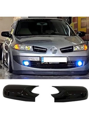 MKG Otomotiv Renault Megane 2 Batman Yarasa Ayna Kapağı Piona Black Abs 2002-2009