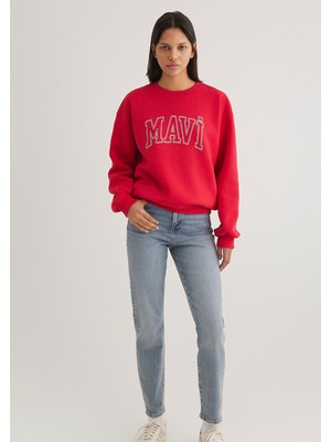 Mavi Logo Baskılı Kırmızı SWEATSHIRT1611192-70467