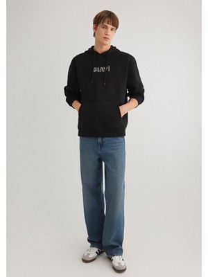 Mavi Kapüşonlu Siyah SWEATSHIRT0S10326-900