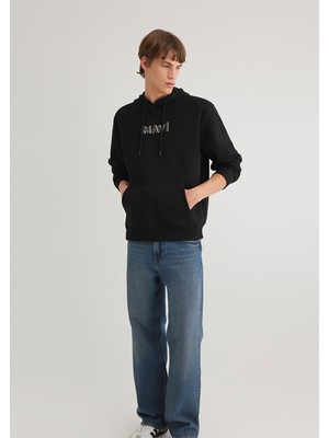 Mavi Kapüşonlu Siyah SWEATSHIRT0S10326-900