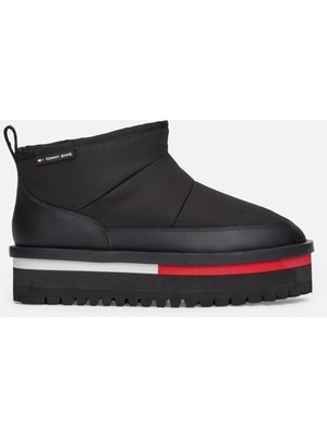 Tommy Hılfıger Tjw Nylon Flatform Boot Wl Bot & Bootie