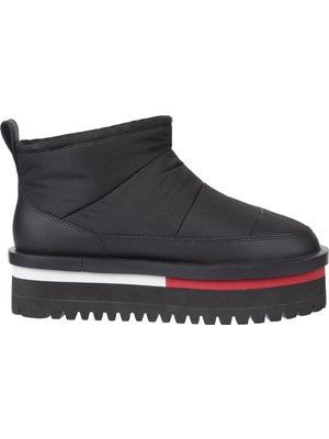 Tommy Hılfıger Tjw Nylon Flatform Boot Wl Bot & Bootie