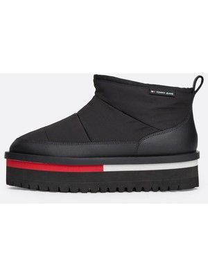 Tommy Hılfıger Tjw Nylon Flatform Boot Wl Bot & Bootie