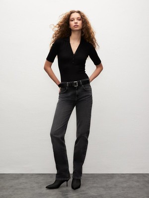 LTB Kadın  Lerana Düz Paça Yüksek Bel Jean Pantolon