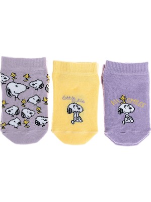 Snooze Baby Snoopy 3'lü Bilek Çorap Kız Bebek