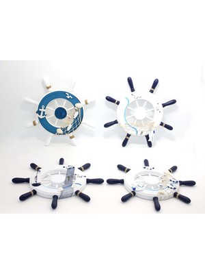 Ahşap Marin Duvara Asmalı Dümen