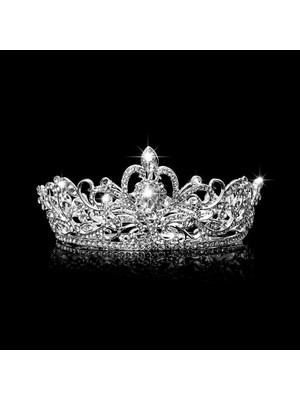 Beyaz Düğün Gelin Pageant Kral Taç Tiara Rhinestone Diamante Başlığı Takı R7RF (Yurt Dışından)