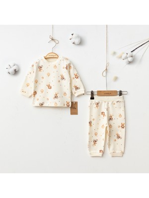 Ciccimbaby Ayıcık Desen Pijama Takımı