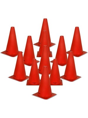 ZeroGym C9 Antrenman Hunisi 23cm Kırmızı 12 li Set