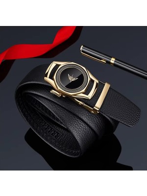 William Polo Williampolo  Deri Erkek Gold Tokalı Kemer