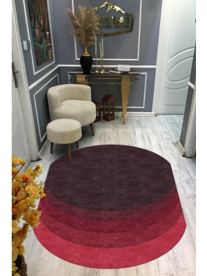 Doruklar Home Collection Kaymaz Taban Yıkanabilir Dijital Baskı Dekoratif Modern Desenli Elegance Serisi Lazer Kesim Dot Taban Halı ELG42