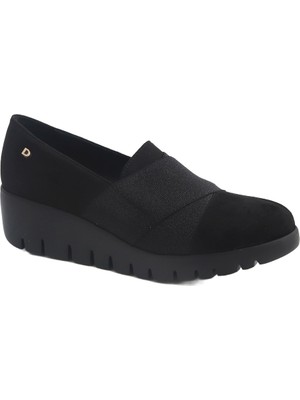 Donna Serena Kadın Sneaker ( Günlük) 952565DS Donna Serena 2565 Ds Camoscio Nero