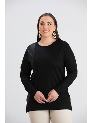 Wearon Taşlı Uzun Kollu Bluz