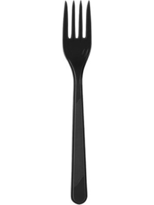 Yorulmaz Ambalaj Kullan At Siyah Plastik Çatal  500  Adet