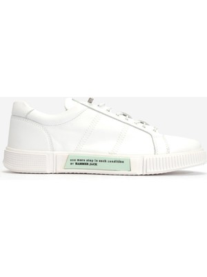 Hammer Jack Erkek Lastik Bağcıklı Comfort Casual Ayakkabı  Deri Hj 20250m Beyaz