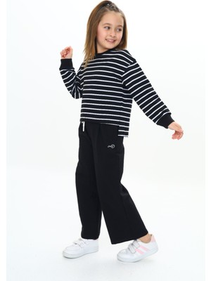 Toontoy Kız Çocuk Çizgili Eşofman Takım