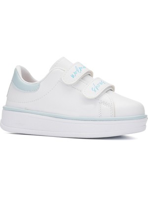 Nstil Günlük Erkek Kız  Çocuk Sneaker Cırtlı Dikiş Detaylı Kalın Tabanlı Rahat Hafif Spor Ayakkabı 525PF