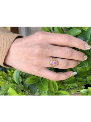 Bayar Gold 14 Ayar Altın  Damla Telkari Yüzük