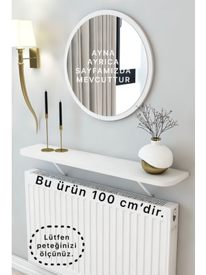 Talaş Tozum 100 cm Petek Üstü Tak Çıkar Raf Dresuar Oval Kenar