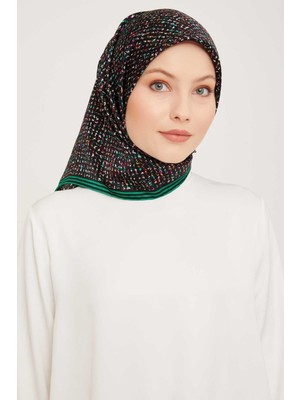 Armine Nostalji Tivil İpek 9013 - 05 Siyah Karışık Desen