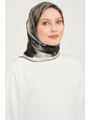 Armine Nostalji Sura İpek 9009 - 11 Gri Karışık Desen