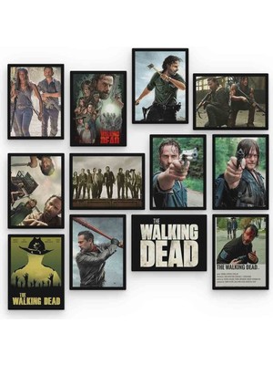 Pi Dekorasyon The Walking Dead 12 Parça Mdf (Ahşap) Tablo Ofis Boyu