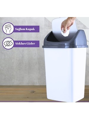 Violet Döner Kapak Çöp Kovası 2.5 Lt