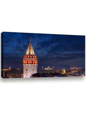 Galata Kulesi Istanbul, Galata Tower Modern Premium Kanvas Tablo