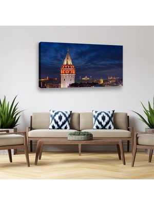 Galata Kulesi Istanbul, Galata Tower Modern Premium Kanvas Tablo