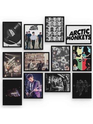 Pi Dekorasyon Arctic Monkeys 12 Parça Mdf (Ahşap) Tablo Ofis Boyu