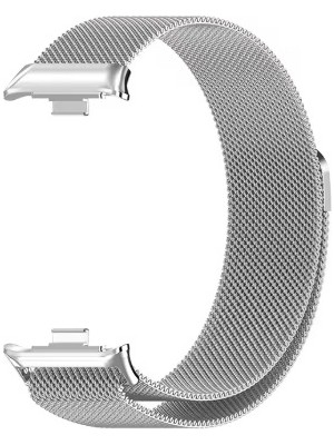 Ekoodukkan Xiaomi Smart Band 9 Pro / 8 Pro Uyumlu Manyetik Mıknatıslı Hasır Metal Kordon Milanese