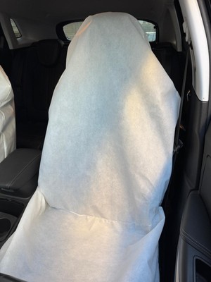 Hira Teknik Oto Koltuk Koruma Kılıfı Bez Beyaz 2 Adetlik Takım