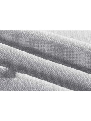 Zeren Home Sıvı Geçirmez Dertsiz Oval Masa Örtüsü Gri